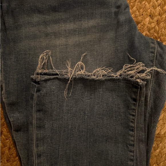 Blue Button-Fly Jeans - Picture 3 of 4